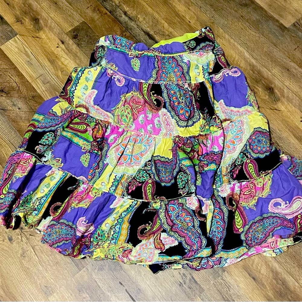 Paisley print skirt